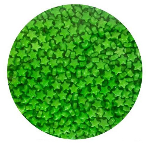 Sprink'd Stars Green 7mm - 20 Grams