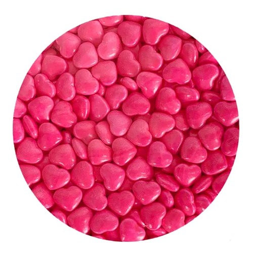 Sprink'd Hearts Bright Pink 12mm - 20 Grams