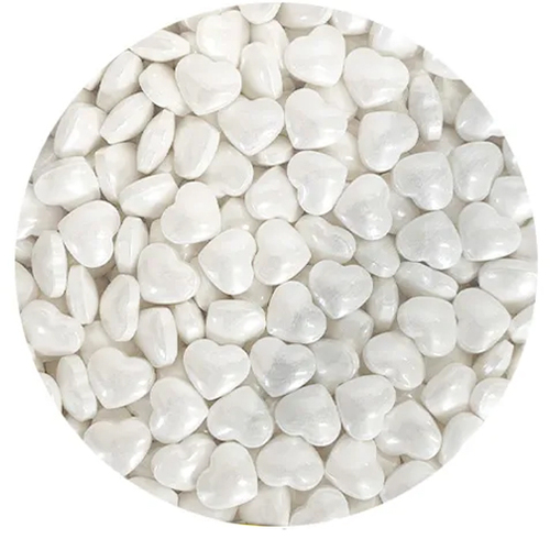 Sprink'd Hearts White 12mm - 20 Grams