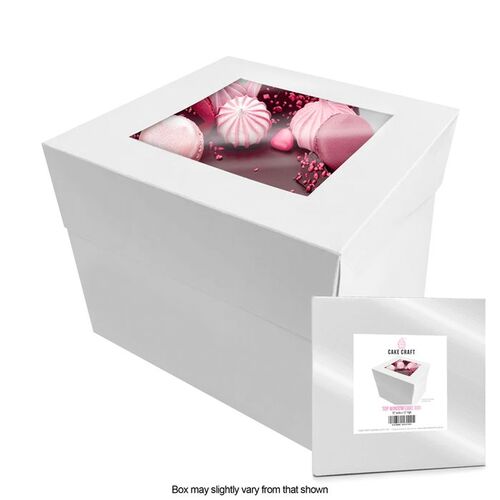 Cake Craft 14x14x12 Inch Windowed Cake Box