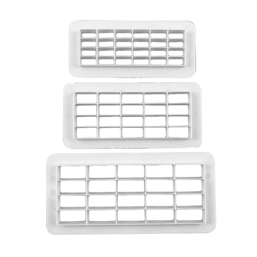 Rectangle/Brick Cutter Set - 3 Piece Set