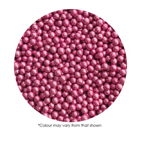 Sprink"d Cachous Balls 4mm Metallic Pink - 20 grams