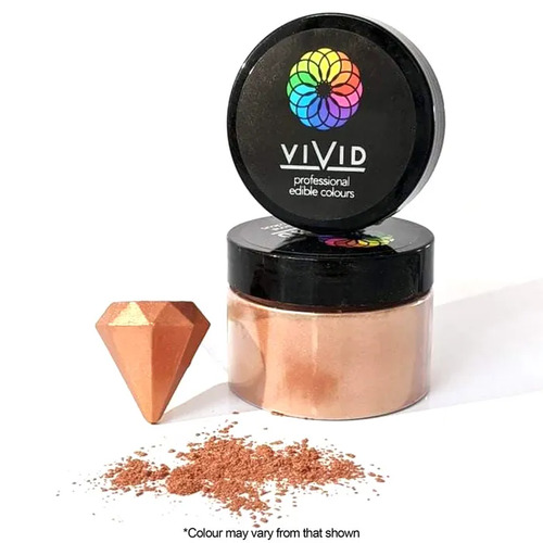 Vivid Rose Gold Edible Metallic Dust 50g