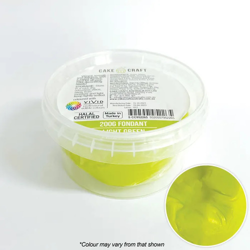 Cake Craft Fondant Light Green - 200g
