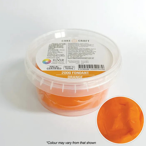 Cake Craft Fondant Orange  - 200g