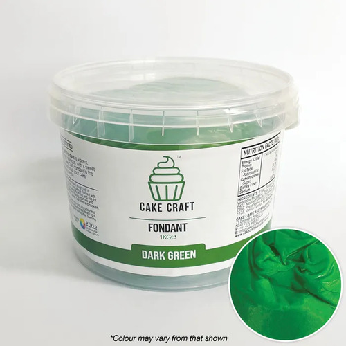 Cake Craft Fondant Dark Green - 1kg