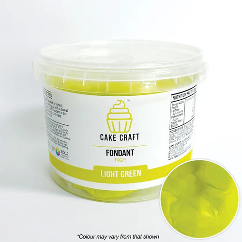 Cake Craft Fondant Light Green - 1kg