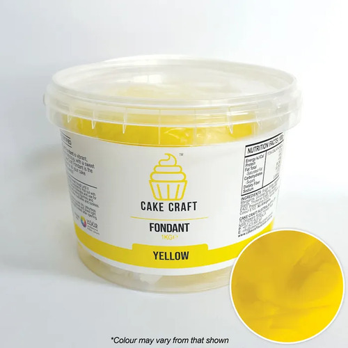 Cake Craft Fondant Yellow - 1kg