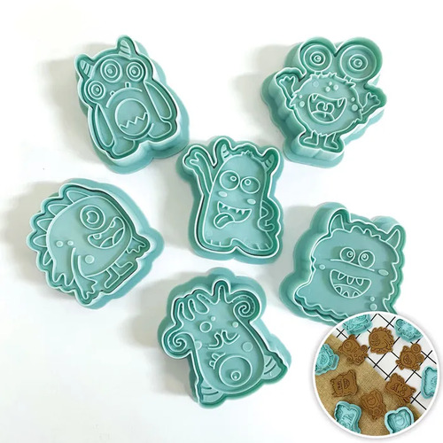 Monsters Plunger Cutter 6 Piece Set