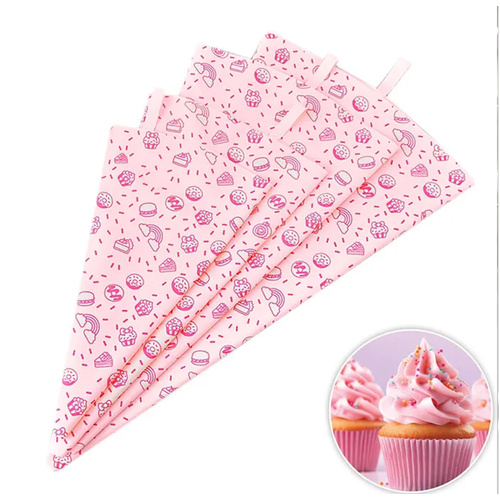 Cake Craft Silicone Pastry/Piping Bag - Reusable Heavy Duty Piping Bags -10,12,14 &16 Inch Set