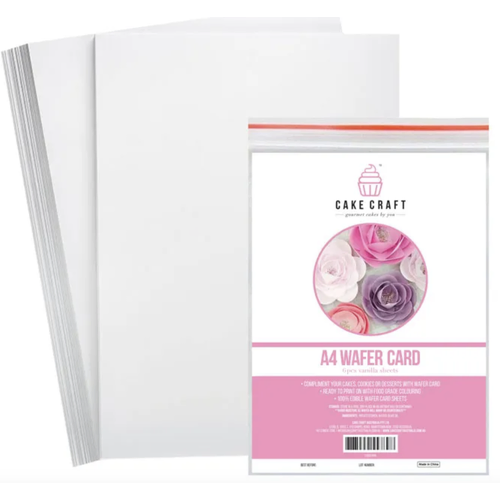 Vanilla A4 Wafer Card 6 pack