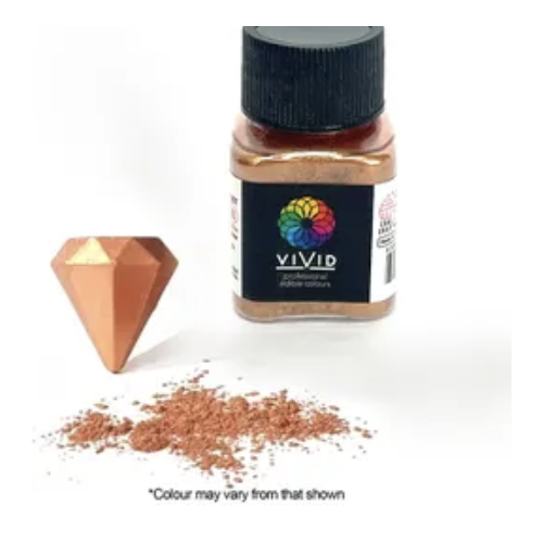 Vivid Rose Gold Edible Metallic Dust 10g