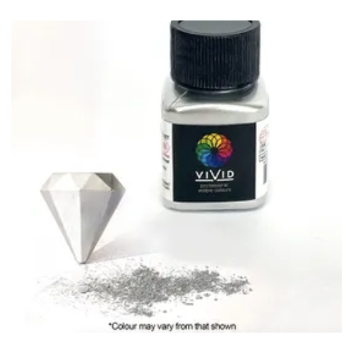 Vivid Silver Edible Metallic Dust 10g