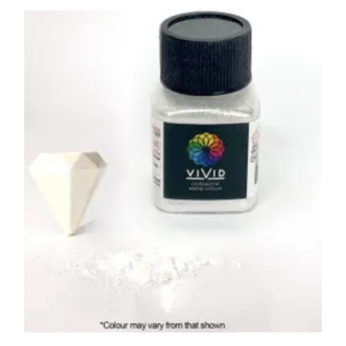 Vivid Platinum Whit Edible Metallic Dust 10g