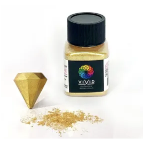 Vivid Super Gold Shimmer Edible Metallic Dust 10g