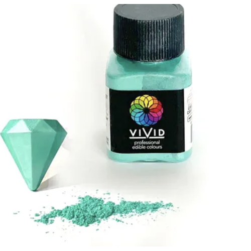 Vivid Aquamarine Edible Metallic Dust 10g