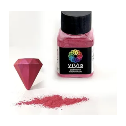Vivid Magenta Edible Metallic Dust 10g
