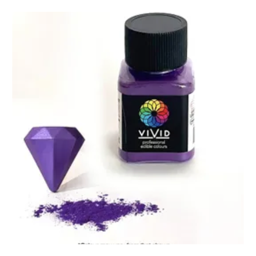 Vivid Royal Purple Edible Metallic Dust 10g