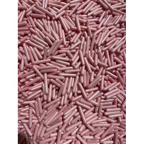 Pink Rod Shaped Sprinkles - 20 grams