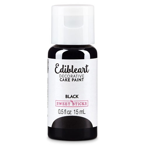 Sweet Sticks Edible Paint Black: 15ml
