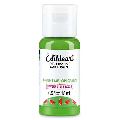 Sweet Sticks Edible Paint Bright Melon Green: 15ml