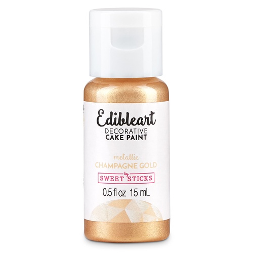 Sweet Sticks Edible Paint Metallic Champagne Gold: 15ml