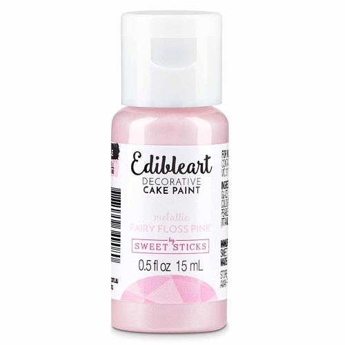 Sweet Sticks Edible Paint Metallic Fairy Floss Pink: 15ml