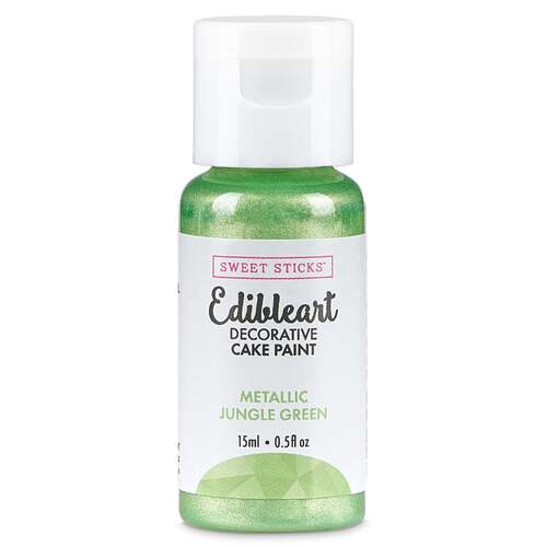 Sweet Sticks Edible Paint Metallic Jungle Green: 15ml