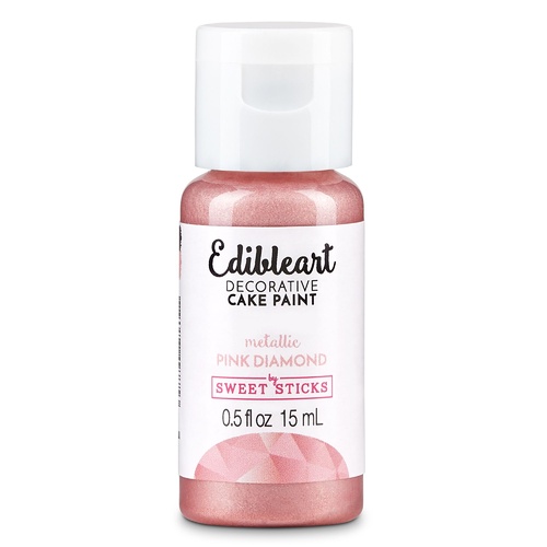Sweet Sticks Edible Paint Metallic Pink Diamond: 15ml