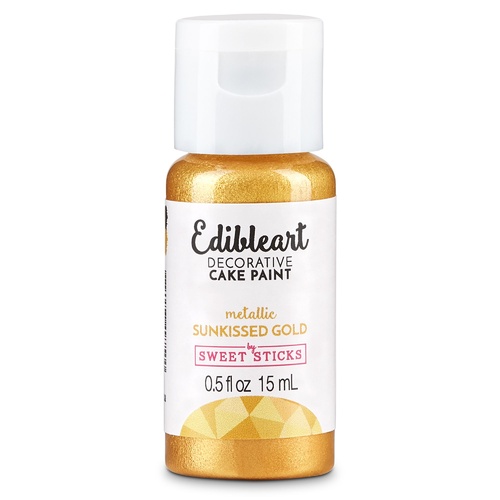 Sweet Sticks Edible Paint Metallic Sunkissed Gold: 15ml