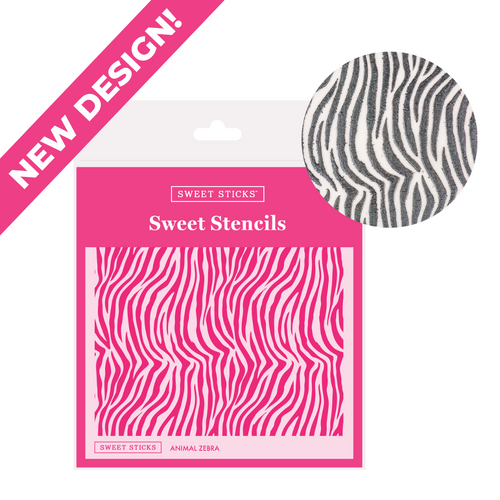 Sweet Sticks Zebra Stencil