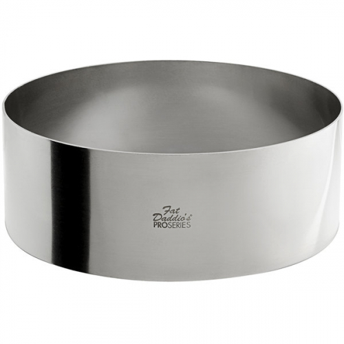 Fat Daddios Cake Ring round stainless steel 8" x 3"