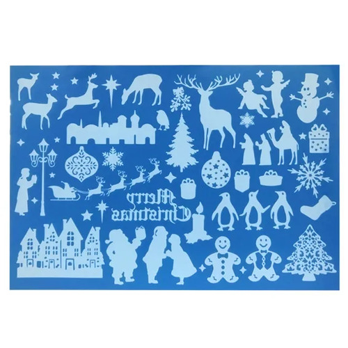 Christmas Silhouette Lace Mat