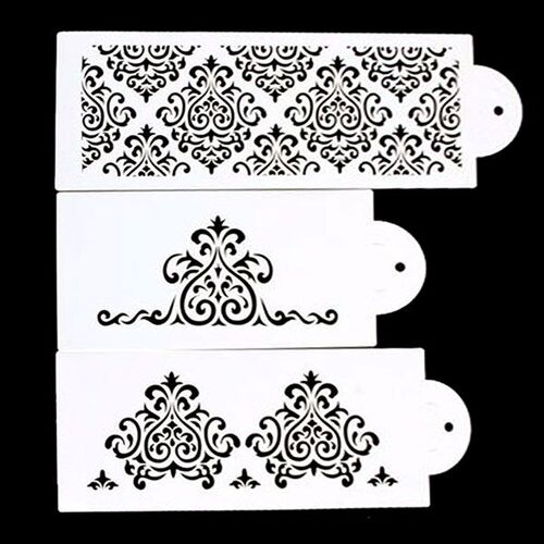 Damask Stencil 3 Piece Set