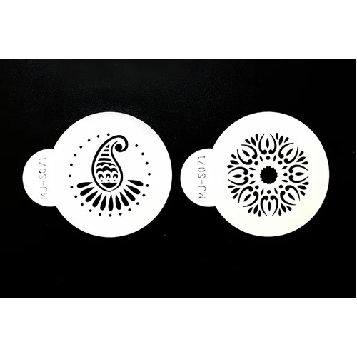 Small Paisley Stencils 2 Pack