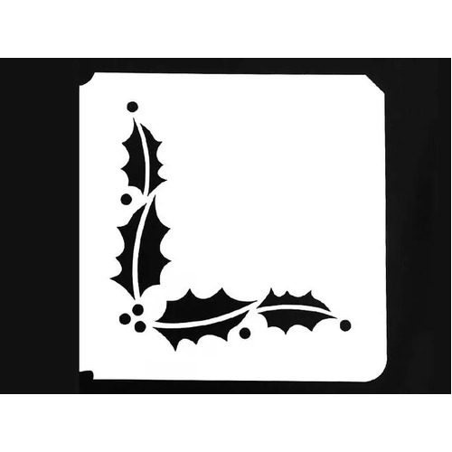 Holly Leaves stencil