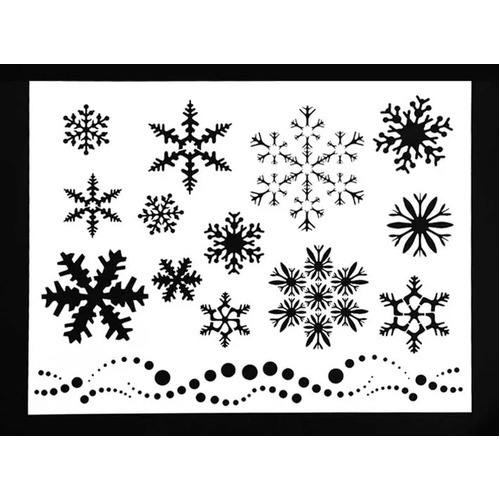 Frozen Snowflake stencil