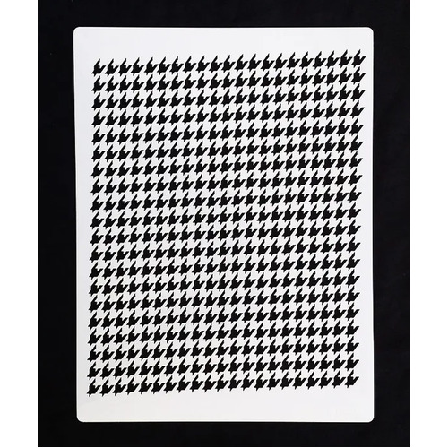 Houndstooth Smaller Print Stencil