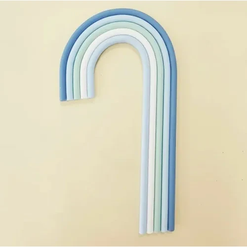Tall Rainbow Cake Topper Blue 