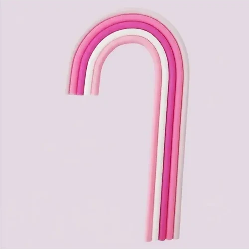 Tall Rainbow Cake Topper Pink