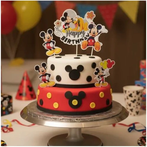 Mickey Mouse Cake Topper Set
