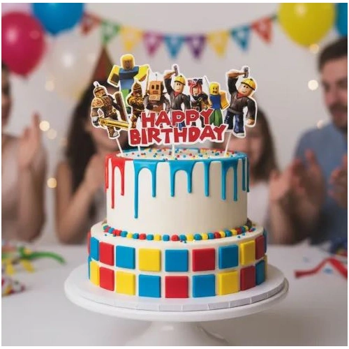 Roblox Cake Topper Set