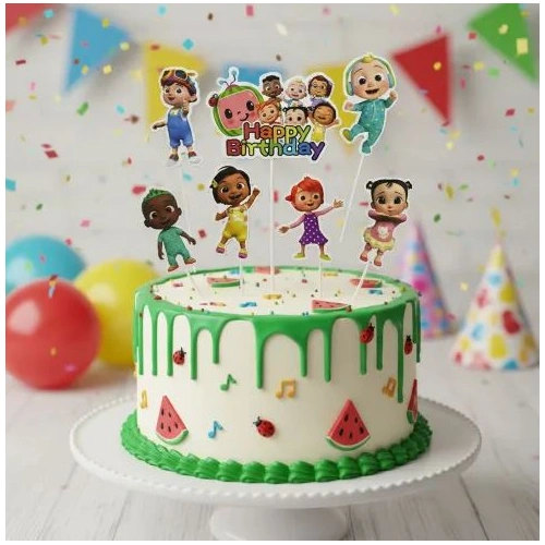 Coco melon Cake Topper Set