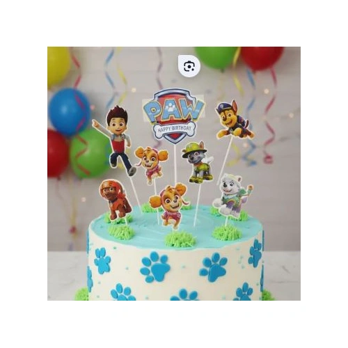 Paw Patrol Cake Topper Set