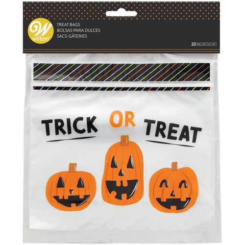 Trick Or Treat Halloween  Resealable Treat Bags 20 Bags