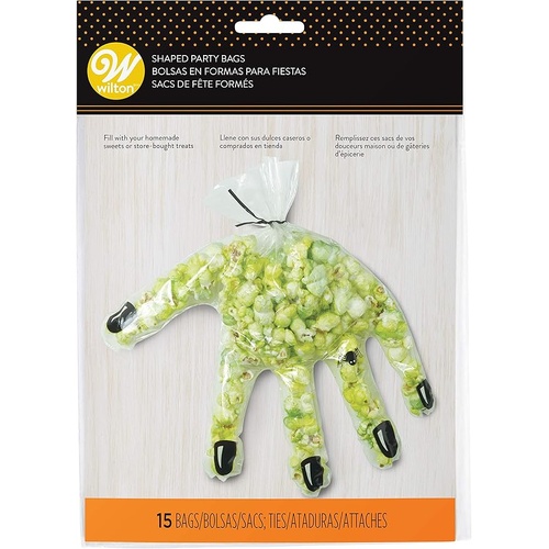 Hand Shaped Halloween Treat Bags 15 Bags