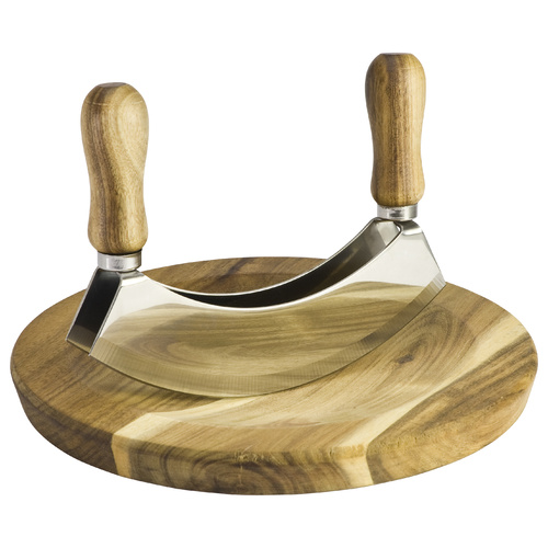 Taylors Mezzaluna Acacia Wood Round Board