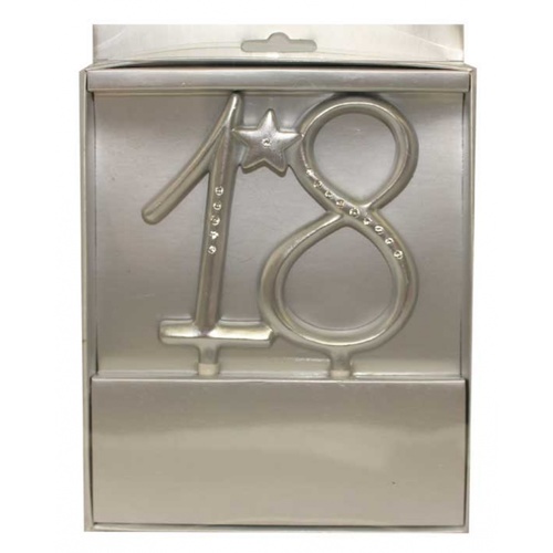 CAKE TOPPER SILVER #18