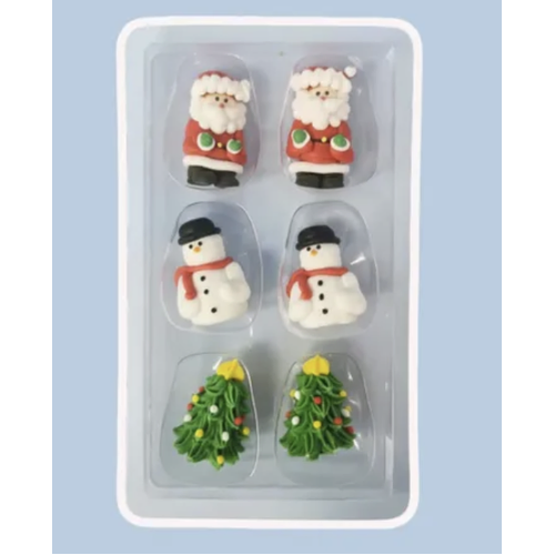 Christmas Set 3D Figures 6pk