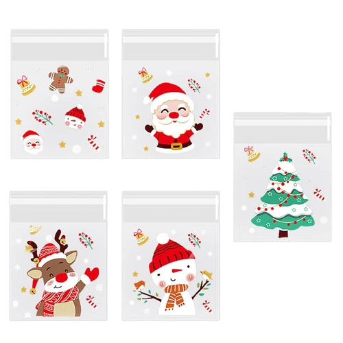 Self Adhesive Christmas Treat Bags 20 Pack